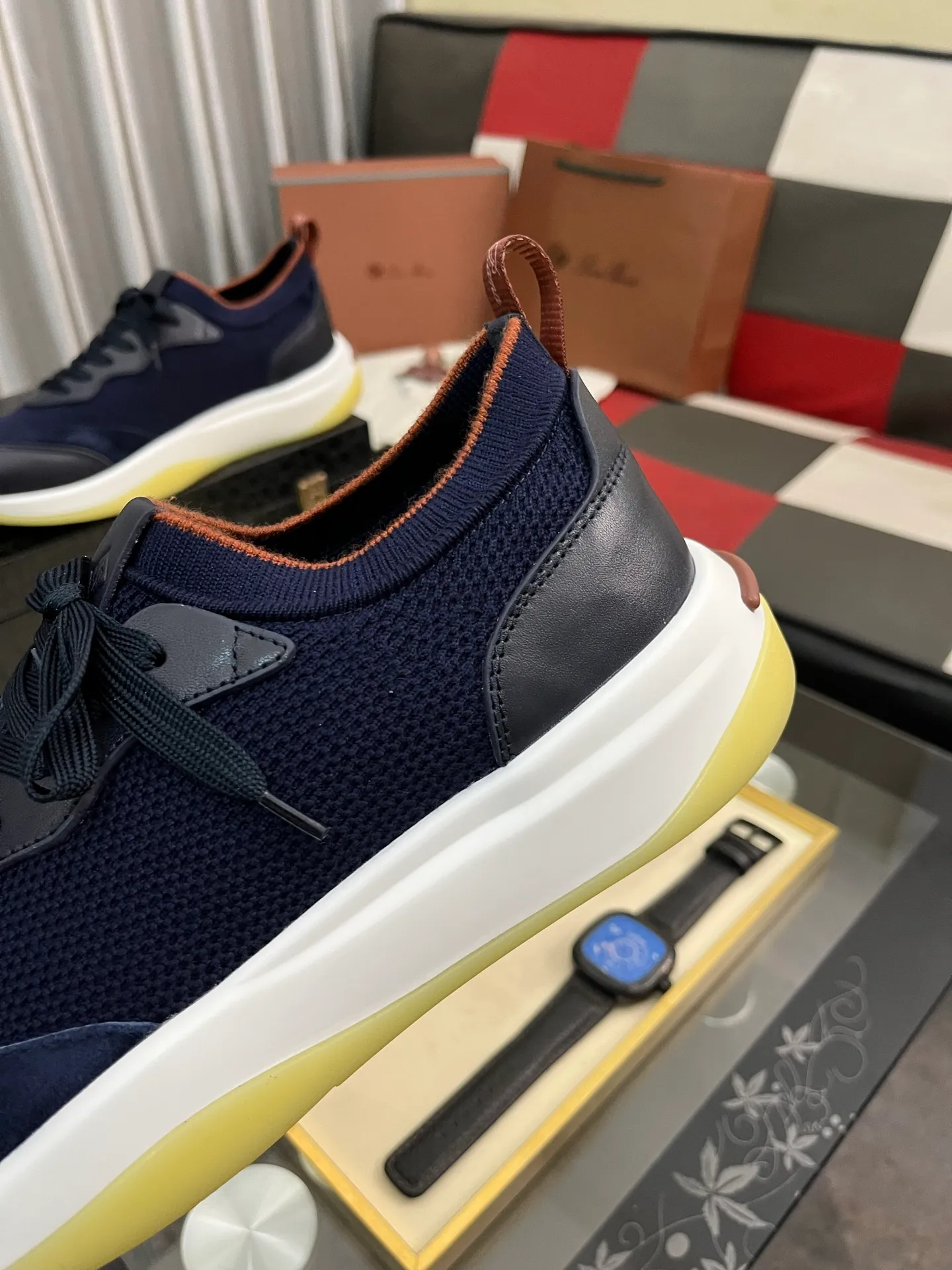 Men's men's shoes💰620⌚️⌚️Loro Piana - Loro Piana LP classic casual shoes, men's lace-up casual shoes and sneakers, high-quality lightweight and comfortable fabrics, suitable for outdoor leisure, the color is young and energetic, the upper is imported deerskin from Italy, it is great with sportswear or casual suits! Code number: 38-446️⃣Colors available